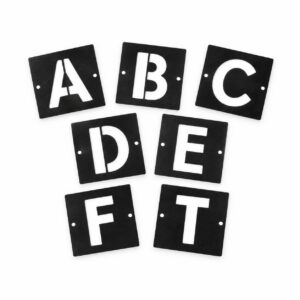 Placa LETRAS